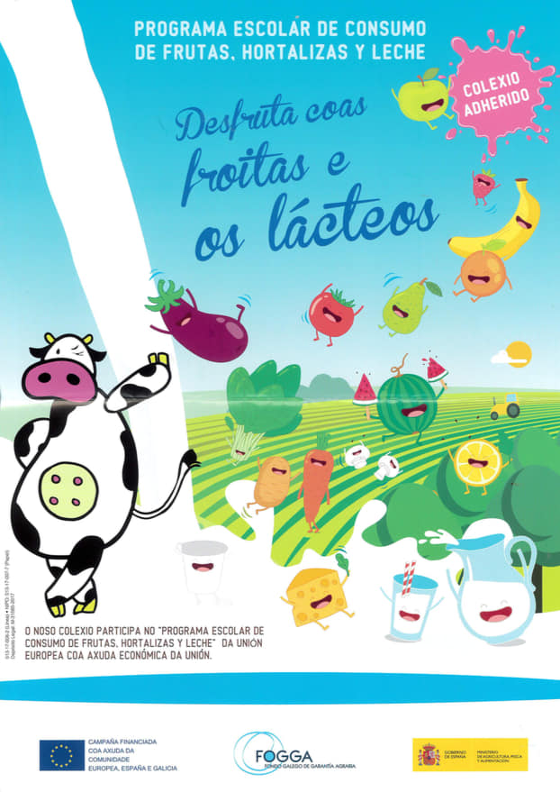 Programa escolar de consumo de froitas e lácteos